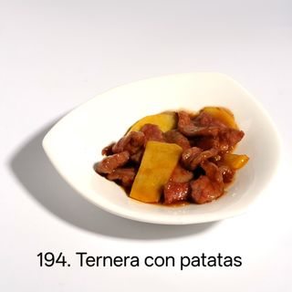 Wok de ternera con patatas