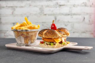 Chicken Burger + frites 