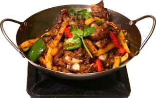 93. Costine di maiale alla scodella di fuoco