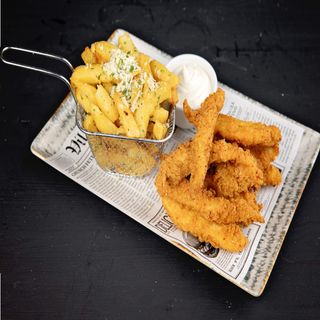 Crispy de pui cu sos de usturoi