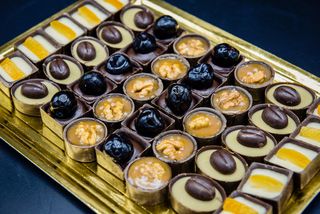 Platou bomboane ciocolata belgiana