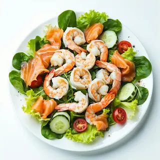 Ensalada De Gambas Y Huevos