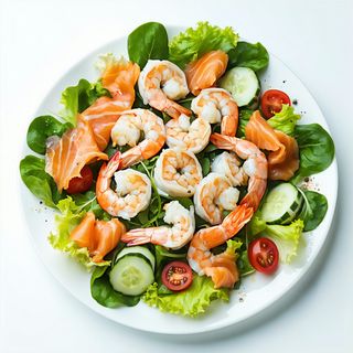 Ensalada De Gambas Y Huevos