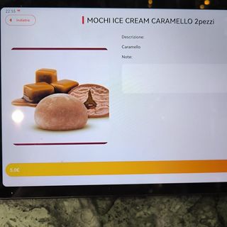 mochi cream caramello 2pezzi