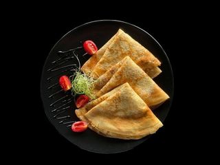 Млинці з вершковим сиром, куркою та грибами (350g)