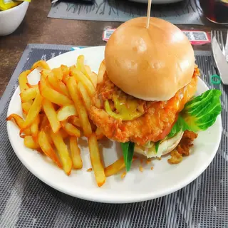 Hamburguesa de Pollo Crujiente