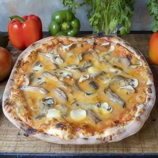 Pizza Vegana De Setas