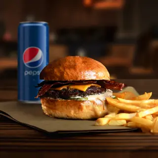 Burger Simple + Frytki + Pepsi 0,2l