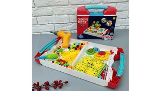 Конструктор с шуруповертом и отверткой в чемодане 3D 217 деталей