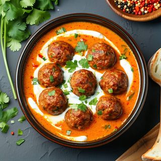 Mix-veg Kofta red curry