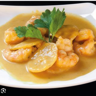 44 Gamberetti in salsa curry