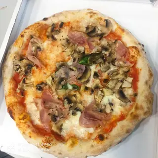 Prosciutto & funghi mattone