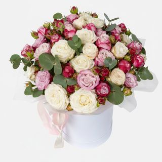 Композиція"Мікс піоновідних троянд"