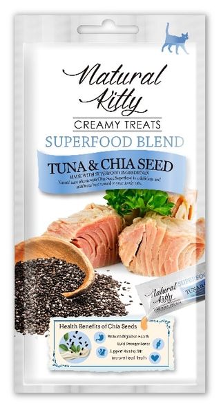 Крем-снек для котів Тунець,чіа 12гр, 1 саше