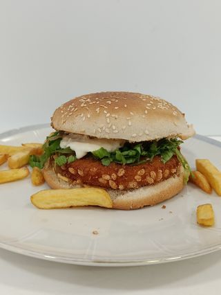 Sball burger con patatine