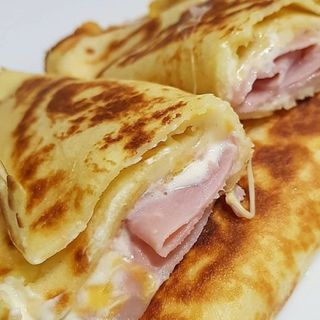 Crep York Y Queso. Ingredientes