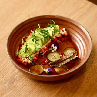  Закуска из авокадо и моркови