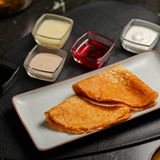 Блинчики с шоколадным топпингом