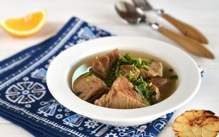 საქონლის ხაშლამა ბოსტნეულით