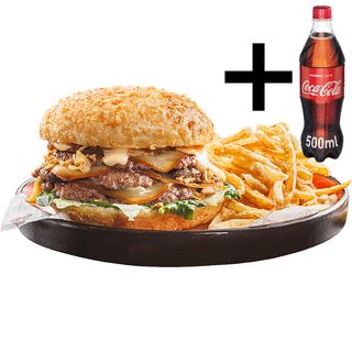 Криспи Смаш бъргър (380г) + Кока-Кола (500мл)