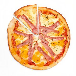 Pizza Jamón Y Queso (24 Cm.)
