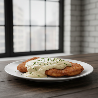 Șniţel de porc cu beşamel