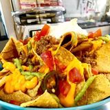 Montaña de nachos