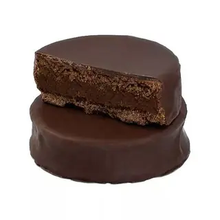 alfajor grande de chocolate negro