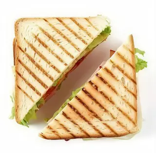 Sandwich de masa de pollo con queso 