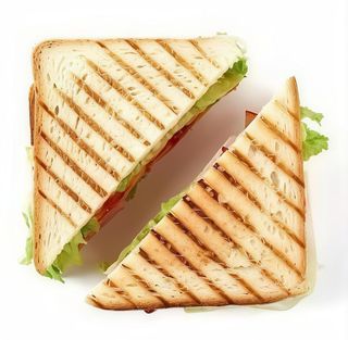 Sandwich de masa de pollo con queso 