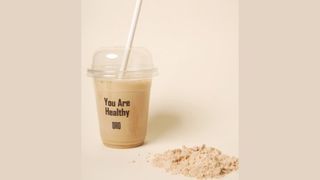 ვეგანური შოკოლადის პროტეინ შეიკი