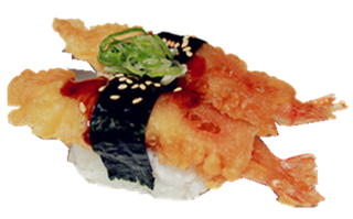 96. Nigiri tempura gamberi 2 pezzi
