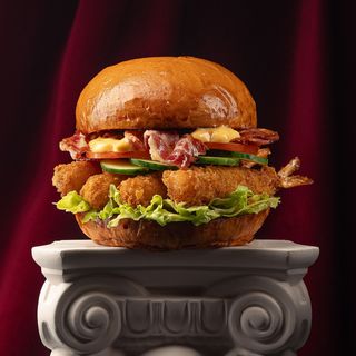 Бургер з креветками панко