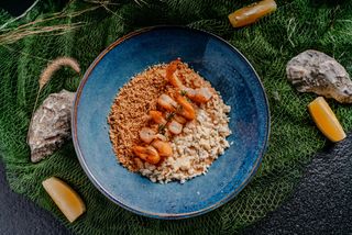 Risotto cu creveți tigru și cașcaval Dor Blue