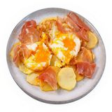 Ración De Huevos Rotos Con Jamón Ibérico