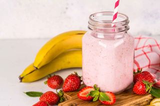 Zumo de fresa y plátano (350 ml.)