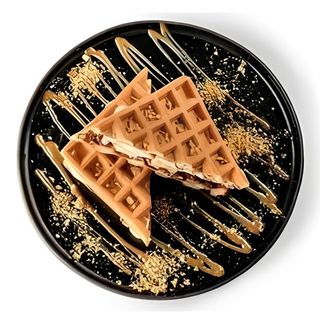 Бельгійські вафлі з бананом та нутелою (до 14:00)