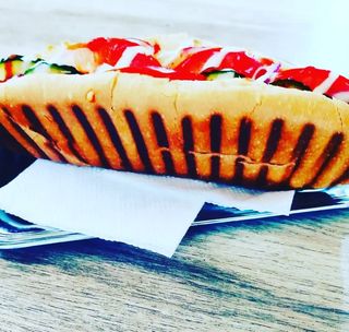 Хот дог з сиром гриль