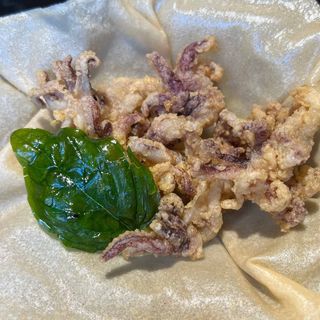 Ciuffi di calamari fritti 