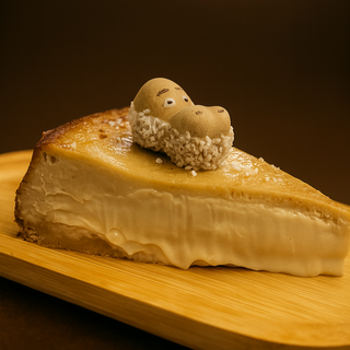 Porción Tarta de queso y Happy Hippo