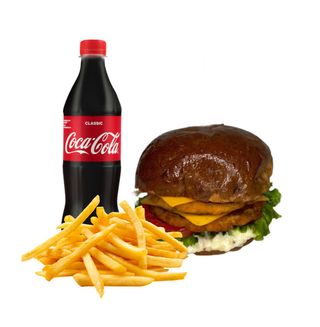 Дабл криспи чикен комбо