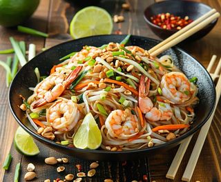 Pad Thai z krewetkami