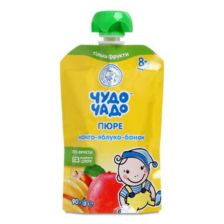 Пюре «Чудо-Чадо» манго-яблуко-банан (90г)