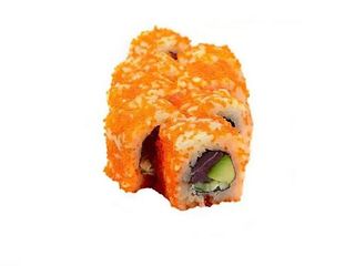 №450 Каліфорнія з тунцем в ікрі летючої риби (200g)