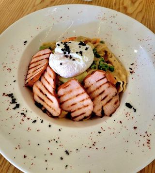 Паста с копченной индейкой