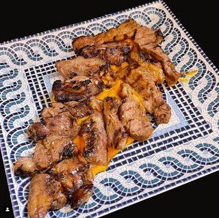 kamado de pluma de cerdo de bellota