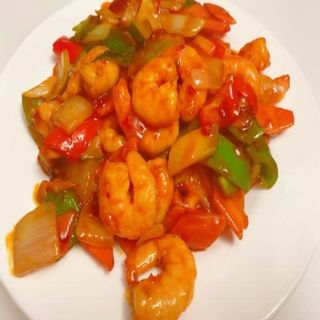 Gambas Con Salsa Picante