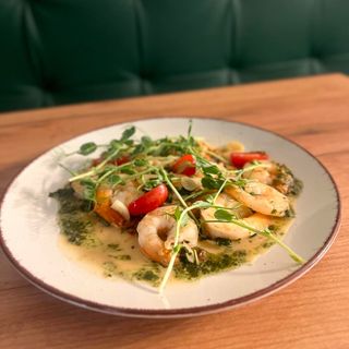 Krewetki na bazie białego wina 