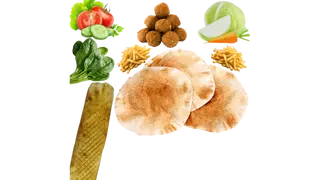 FALAFEL i SPINAK Rollo z FRYTKAMI