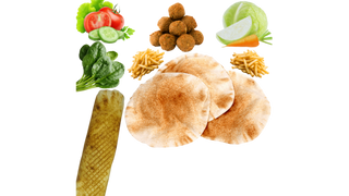 FALAFEL i SPINAK Rollo z FRYTKAMI